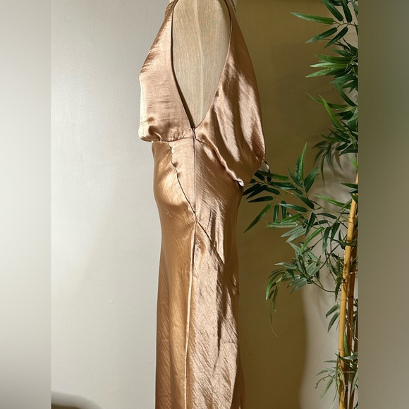 SOLD ALREADY 🛑 ASOS GOLD DRESS ZS 8 US - Picture 3 of 9